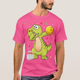 T-shirt Dabbing Dinosaur Bowling Shirts Funny Bowling Boy