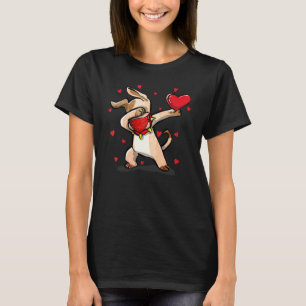 T-shirt Dabbing Dog Wears Visage Masque Dab Dance Funny Va