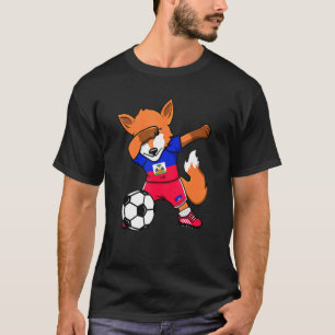 T-shirt Dabbing Fox Haïti Fans de football Jersey Footb ha