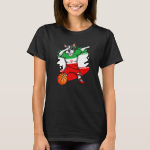T-shirt Dabbing French Buldog Iran Basketball Fan Jersey