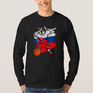 T-shirt Dabbing French Buldog Slovaquie Basketball Fan Jer