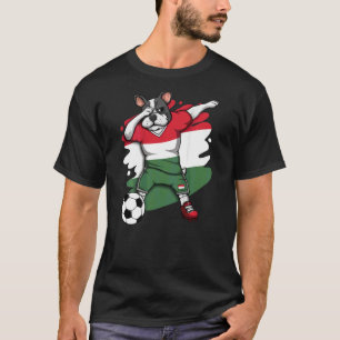 T-shirt Dabbing French Bulldog Hongrie Soccer Fans Jersey