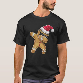 T-shirt Dabbing Gingerbread Man Christmas Baking