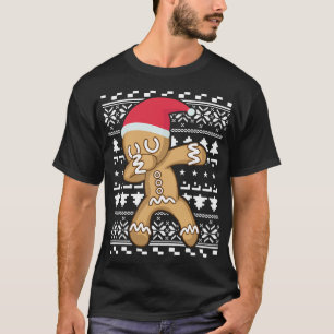 T-shirt Dabbing Gingerbread Man laide de Noël