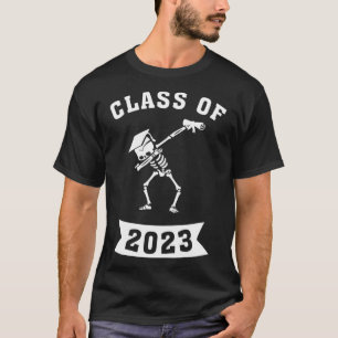 T-shirt Dabbing Graduation Class 2023 Skeleton Dab School