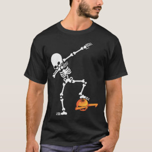 T-shirt Dabbing Halloween garçons Skeleton Zombie effroi