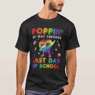 T-shirt Dabbing Heart Shap Poppin' Mon chemin à travers la