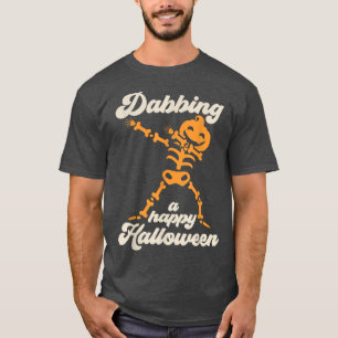 T-shirt Dabbing Jack-o'-lantern Skeleton
