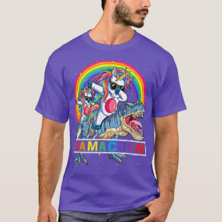 T-shirt Dabbing Mamacorn Unicorn Maman Dinosaur Rainbow Mo