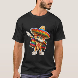 T-shirt Dabbing mexicain Pizza Dance Nourriture Amoureux G