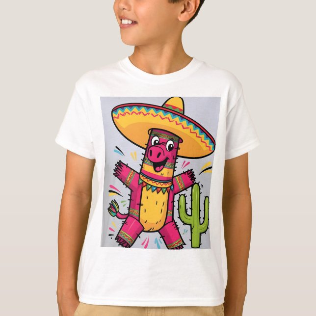 T-shirt Dabbing Mexican Poncho Cinco de Mayo (Devant)