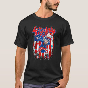 T-shirt Dabbing Oncle Sam 4 Juillet