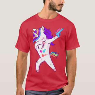 T-shirt Dabbing Paintball drôle Unicorne