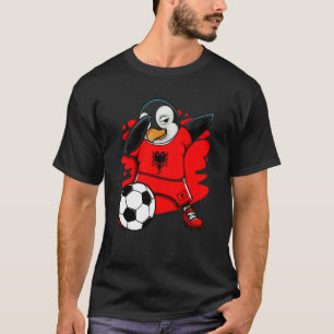 T-shirt Dabbing Penguin Albanie Fans de football Jersey Fo