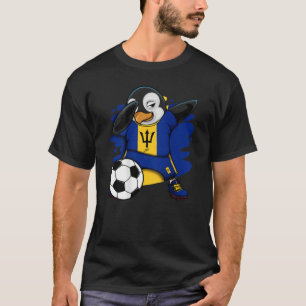 T-shirt Dabbing Penguin Barbade Fans de football Jersey Fo