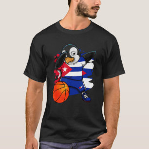 T-shirt Dabbing Penguin Cuba Basketball Fans Jersey Bball