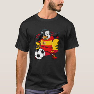 T-shirt Dabbing Penguin Espagne Fans de football Jersey Dr