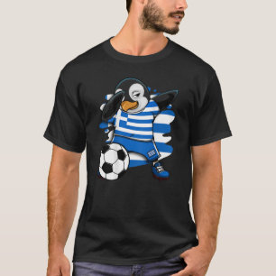 T-shirt Dabbing Penguin Grèce Soccer Fans Jersey Football