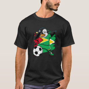 T-shirt Dabbing Penguin Guyana Fans de football Jersey Dra