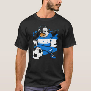 T-shirt Dabbing Penguin Honduras Soccer Fans Jersey Footba