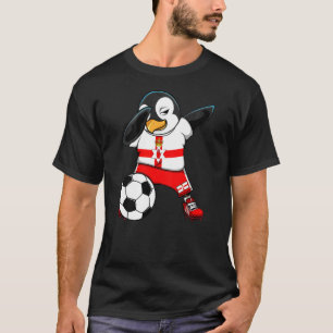 T-shirt Dabbing Penguin Irlande du Nord Fans de football J