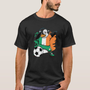 T-shirt Dabbing Penguin Irlande Soccer Fans Jersey Footbal
