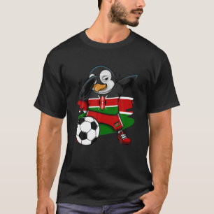 T-shirt Dabbing Penguin Kenya Fans de football Jersey Drap