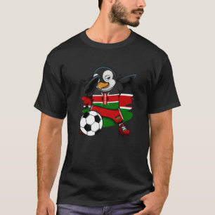 T-shirt Dabbing Penguin Kenya Fans de football Jersey Drap
