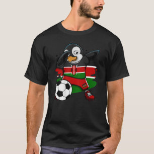 T-shirt Dabbing Penguin Kenya Fans de football Jersey Drap