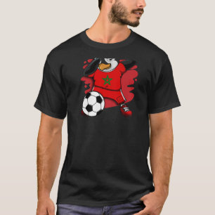 T-shirt Dabbing Penguin Maroc Soccer Fans Jersey Football