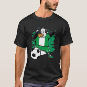 T-shirt Dabbing Penguin Nigeria Fans de football Jersey Fo
