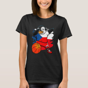 T-shirt Dabbing Penguin République tchèque Ventilateurs de