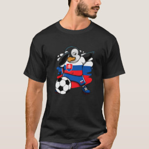 T-shirt Dabbing Penguin Slovaquie Fans de football Jersey