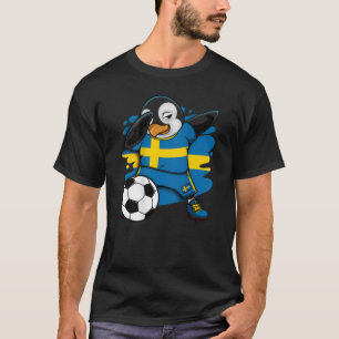 T-shirt Dabbing Penguin Suède Fans de football Jersey Foot