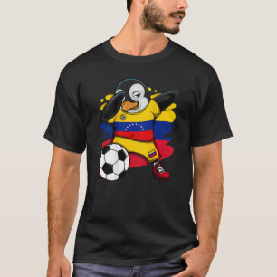 T-shirt Dabbing Penguin Venezuela Soccer Fans Jersey Footb