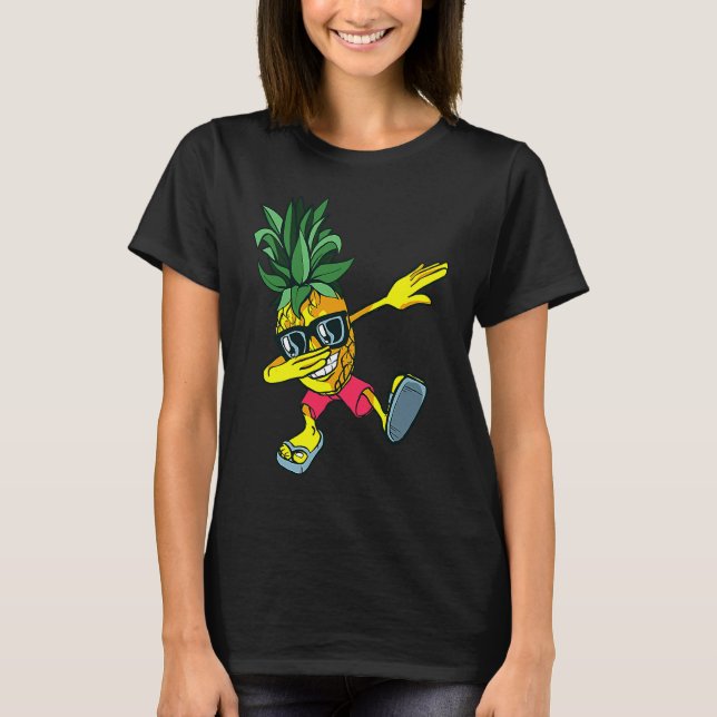 T-shirt Dabbing Pineapple Sunglasses  Pineapple Summer Bea (Devant)
