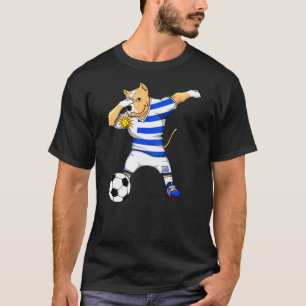 T-shirt Dabbing Pitbull Chien Uruguay Fans de football Jer