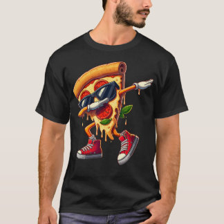 T-shirt Dabbing Pizza Slice Dance Pizza Lover Boy Dancing 