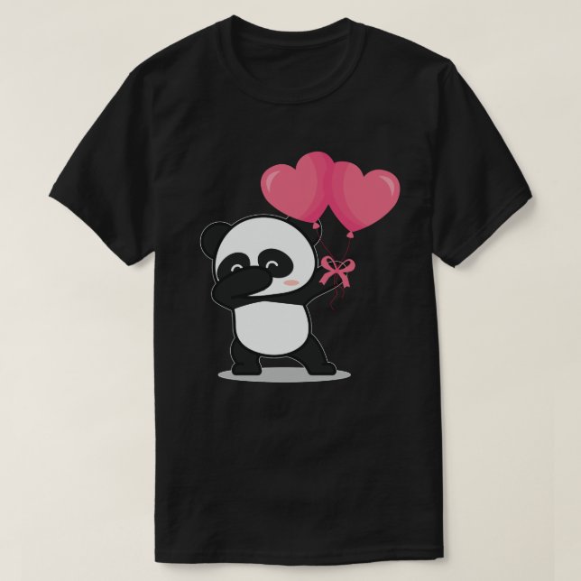 T-shirt Dabbing Polar Oear Coeur Valentines Jour Cadeau (Design devant)