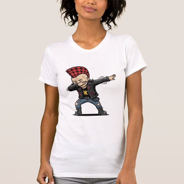 T-shirt Dabbing Punk – Frecher Cartoon Style (Devant)