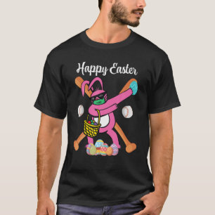 T-shirt Dabbing Rabbit Fans de baseball de la fête de Pâqu