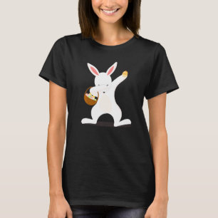 T-shirt Dabbing Rabbit Jour de Pâques Oeufs Dab Garçons Fi