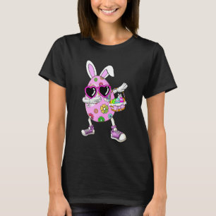 T-shirt Dabbing Rabbit Jour de Pâques Oeufs Dab Garçons Fi