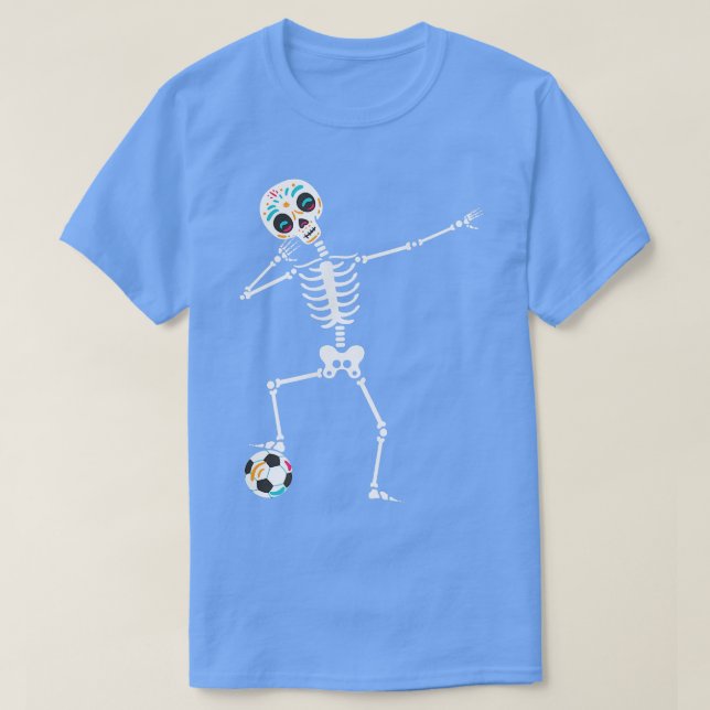 T-shirt Dabbing Skeleton halloween citrouille t  (Design devant)