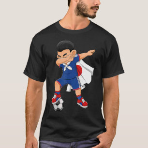 T-shirt Dabbing Soccer Boy Japon Football Flag Kids