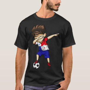 T-shirt Dabbing Soccer Boy Panama Jersey Panama Football