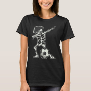T-shirt Dabbing Soccer Squelette Pirate Scary Cool Hallowe
