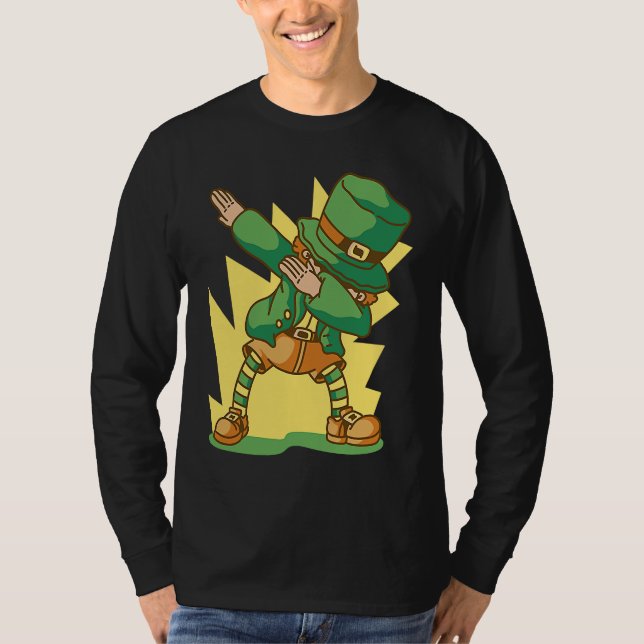 T-shirt Dabbing St Patricks Day man (Devant)