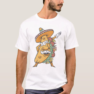 T-shirt Dabbing Taco Cinco De Mayo Arc-En-Ciel Nourriture