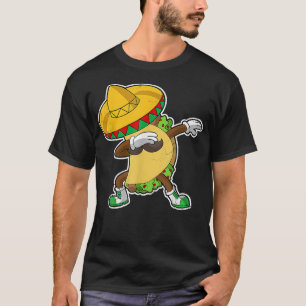 T-shirt Dabbing Taco Cinco De Mayo Meico Latino Meican Foo